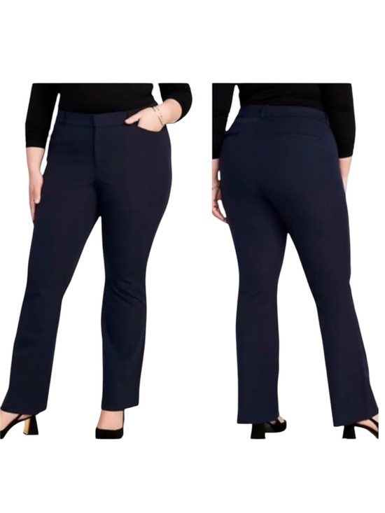 Old Navy Pants - Old Navy NEW High Waisted Pixie 26 Pockets Straight Ankle Pants Stretch Zip Blue